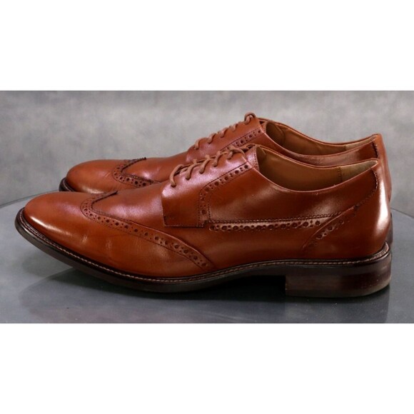 Cole Haan Warren $160 Men's Wingtip Oxfords Dress Shoes Size 11.5 Leather C20322 - Picture 2 of 12